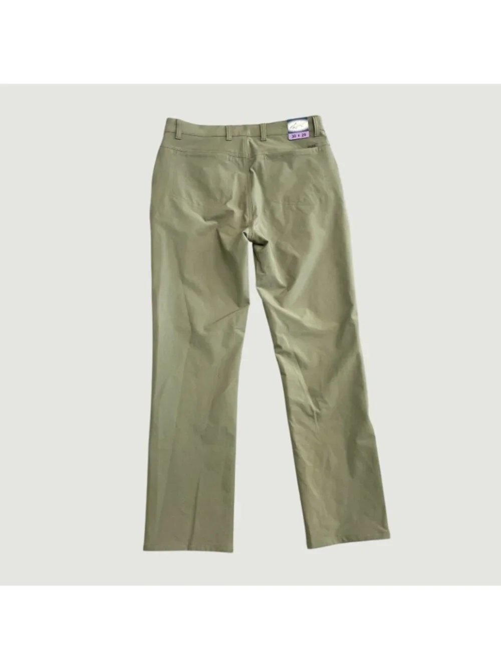 Greg Norman Men's 30x29 Olive Stretch Straight Fit Golf Pants  N1443